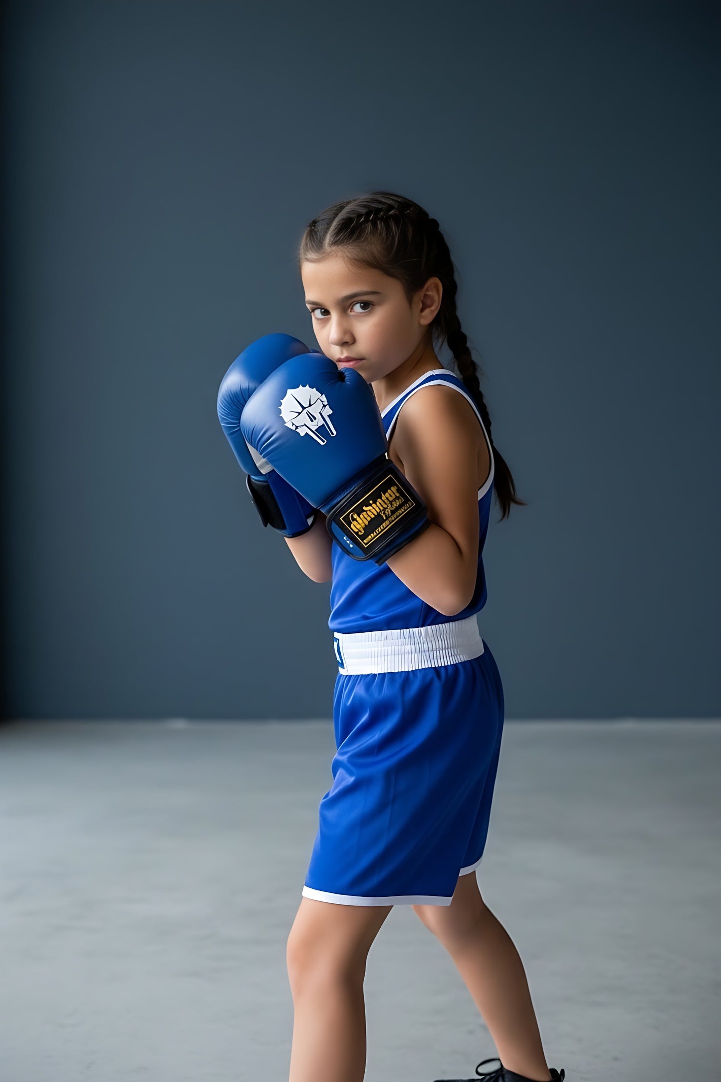 Shark Kinderboxhandschuhe blau