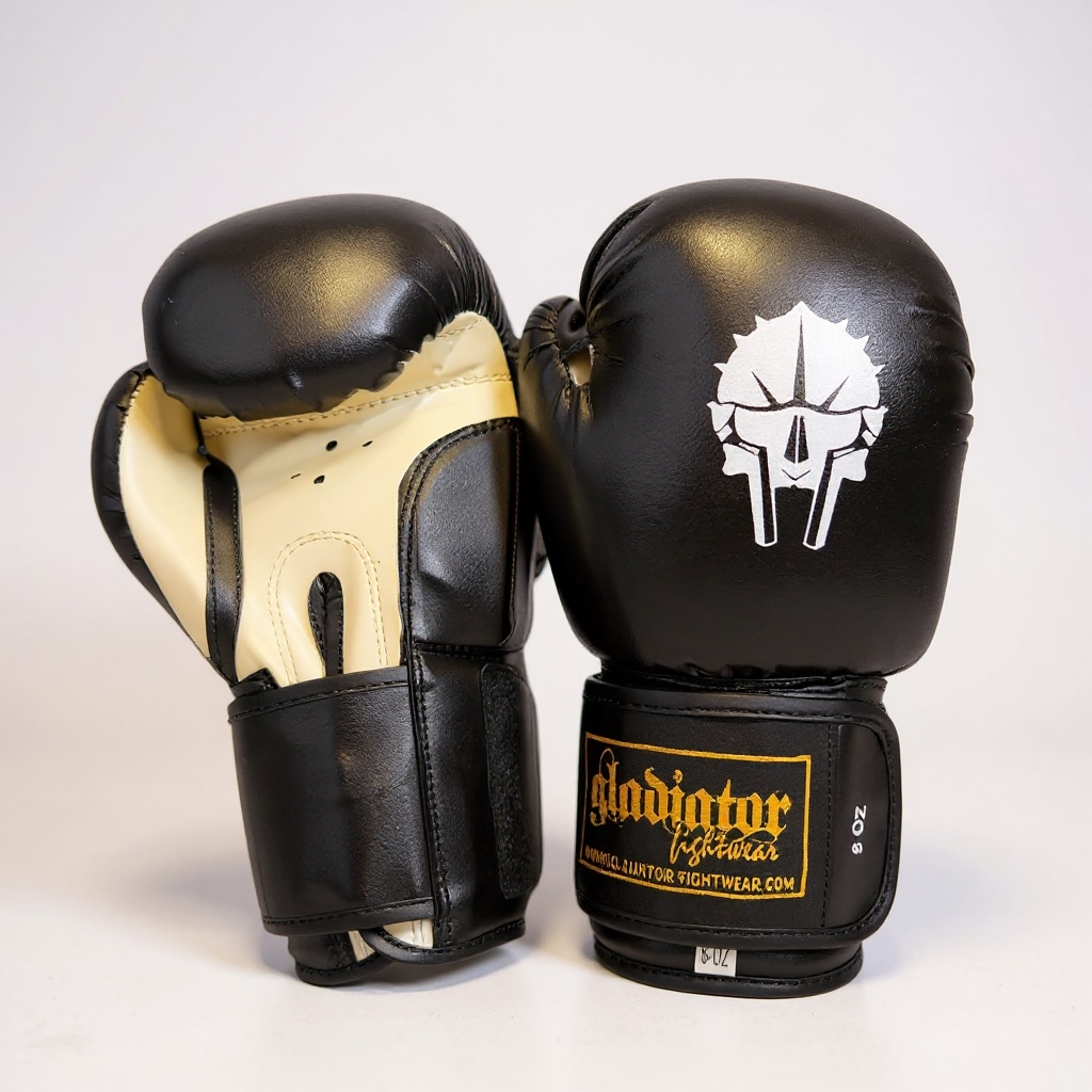 Panther Kinderboxhandschuhe schwarz